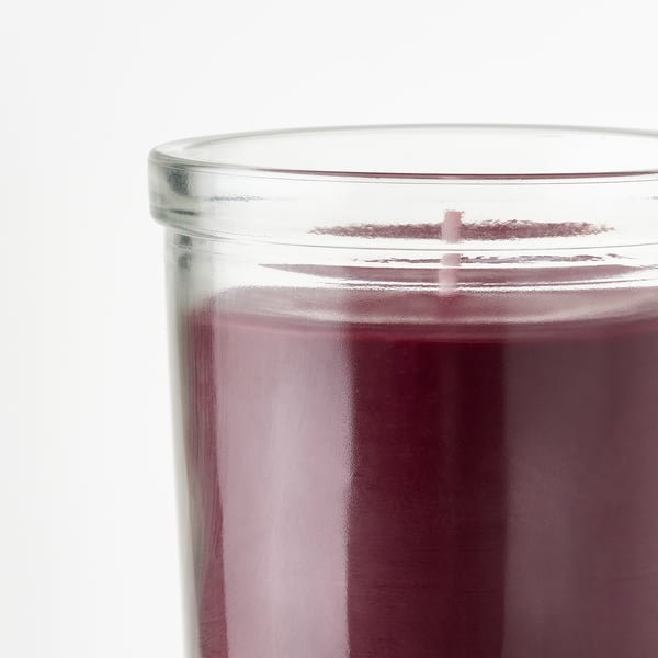 STÖRTSKÖN شمعة معطرة في كأس, توت/أحمر, 40 س
