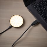 STRIMSÄV مصباح موجّه LED, أسود