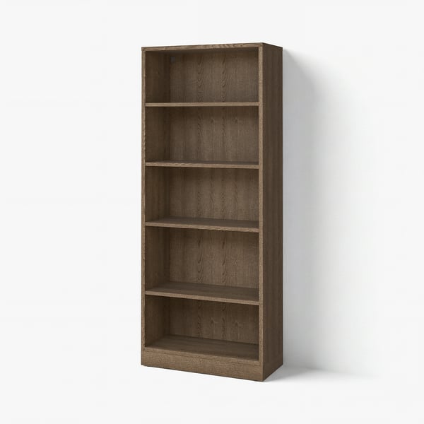 TONSTAD مكتبة, بني قشرة سنديان مصبوغ, 82x37x201 سم