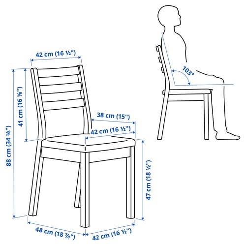 TONSTAD / TONSTAD طاولة وكرسيان