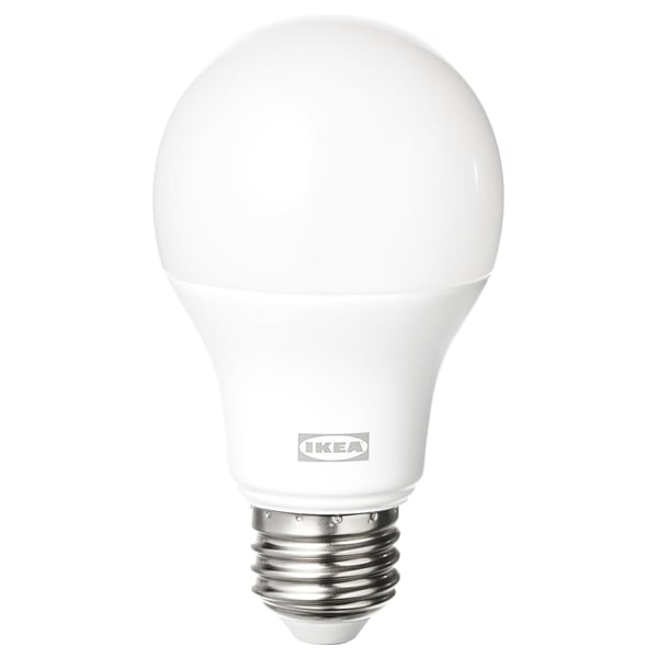 TRÅDFRI لمبة LED E27 806 لومن, تعتيم لاسلكي طيف أبيض وملون/كروي أبيض أوبال