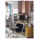 UTESPELARE مكتب ألعاب, مظهر الدردار/رمادي, ‎160x80 سم‏