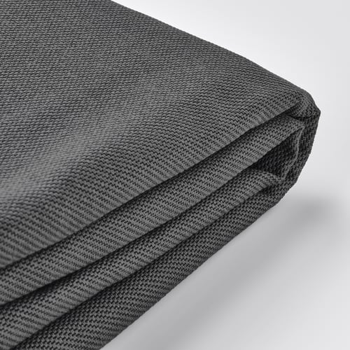 VIMLE غطاء كنبة 3 مقاعد مع أريكة طويلة, مع مساند ذراع واسعة/Hallarp رمادي