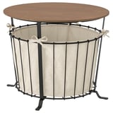 ÄNGESBYN Storage table, black/pine light brown stained, 60 cm