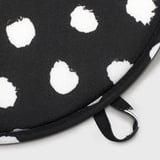 ÄNGSFRÄKEN Chair pad, black/white, 36 cm