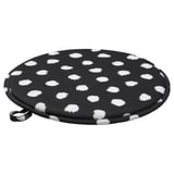 ÄNGSFRÄKEN Chair pad, black/white, 36 cm