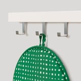ÄNGSFRÄKEN Chair pad, green/white, 36 cm