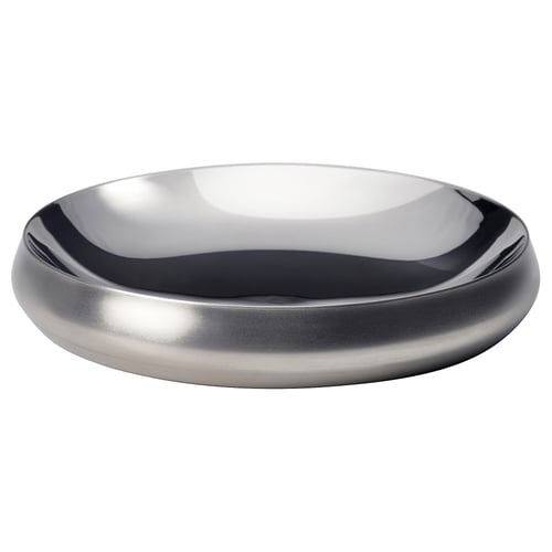 AFTONHAJ Serving bowl, stainless steel, 26 cm