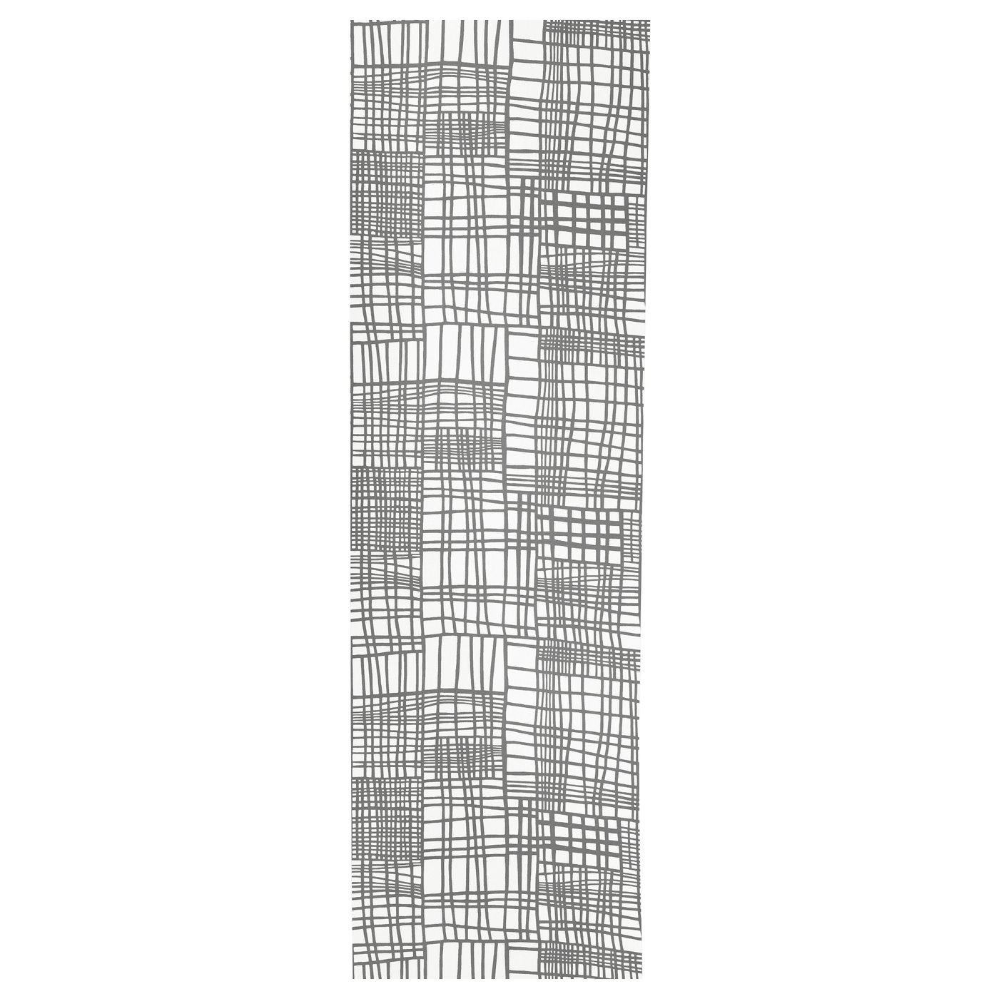 AKVELINA Panel curtain - white, grey - IKEA