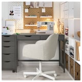 ALEX Desk, dark grey, 100x48 cm