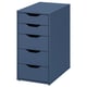 ALEX Drawer unit, black-blue, 36x70 cm