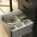 ALEX Drawer unit, black-brown, 36x70 cm