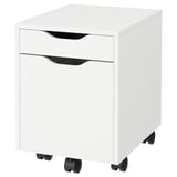 ALEX Drawer unit on castors, white/black, 36x50 cm