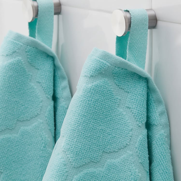 ALLSJÖN Hand towel, turquoise, 40x70 cm IKEA