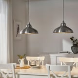 ANKARSPEL Pendant lamp, pewter effect, 38 cm