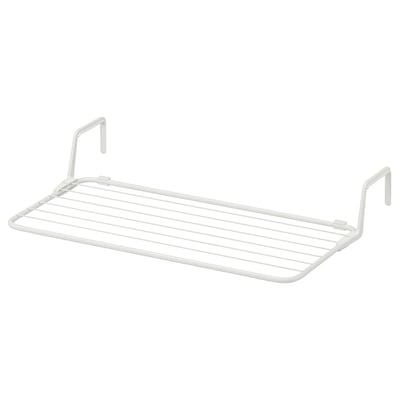 ANTONIUS Drying rack, white, 77x40-49 cm