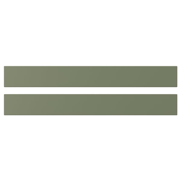 AXSTAD Drawer front, grey-green, 80x10 cm