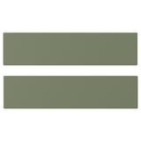 AXSTAD Drawer front, grey-green, 40x10 cm