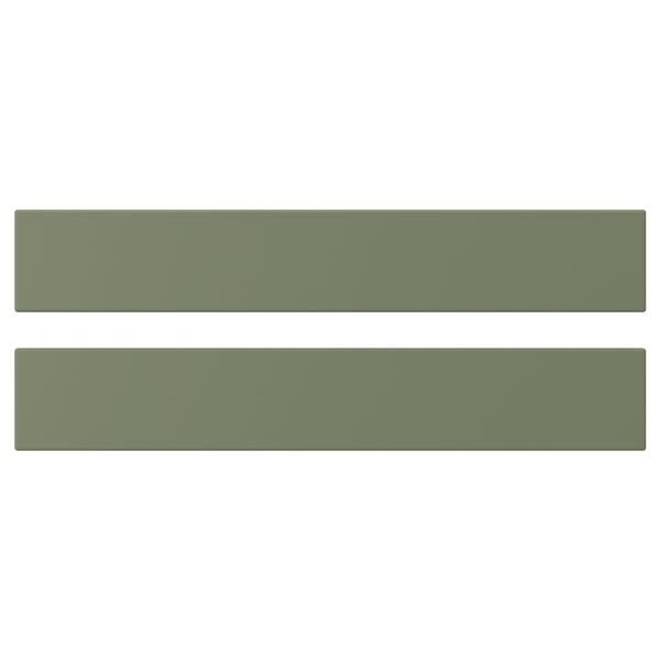 AXSTAD Drawer front, grey-green, 60x10 cm