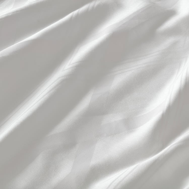 BÅGSÄV duvet cover and 2 pillowcases, white, 240x220/50x80 cm IKEA