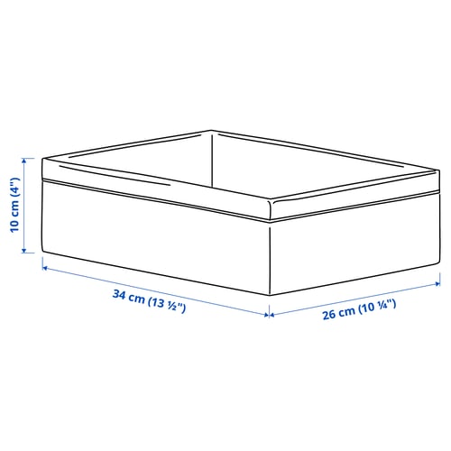 Illustration with measurements for the product: BAXNA.