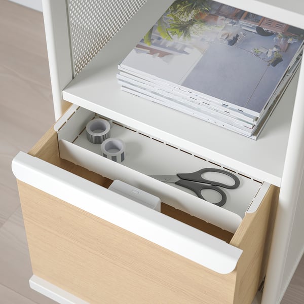 Bekant Storage Unit With Smart Lock Mesh White Ikea