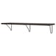 BERGSHULT / FÖRLÄGGARE Wall shelf, brown-black/black, 120x30 cm