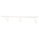 BERGSHULT / FÖRLÄGGARE Wall shelf, white/white, 120x30 cm