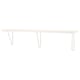 BERGSHULT / FÖRLÄGGARE Wall shelf, white/white, 120x20 cm