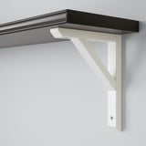 BERGSHULT / SANDSHULT Wall shelf, brown-black/white stained aspen, 80x20 cm