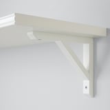 BERGSHULT / SANDSHULT Wall shelf, white/white stained aspen, 120x30 cm