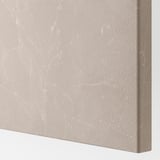 BERGSVIKEN Drawer front, beige marble effect, 60x26 cm