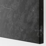 BERGSVIKEN Drawer front, black marble effect, 60x26 cm