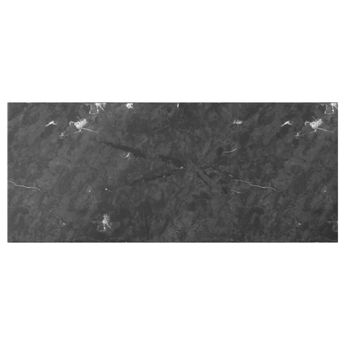 Black marble-textured BERGSVIKEN drawer front, sleek and modern.