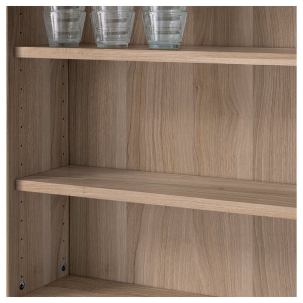 BESTÅ shelf, grey stained walnut effect, 56x16 cm IKEA