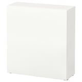 BESTÅ Shelf unit with door, white/Laxviken white, 60x22x64 cm