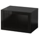 BESTÅ Shelf unit with glass door, black-brown/Glassvik black/clear glass, 60x42x38 cm