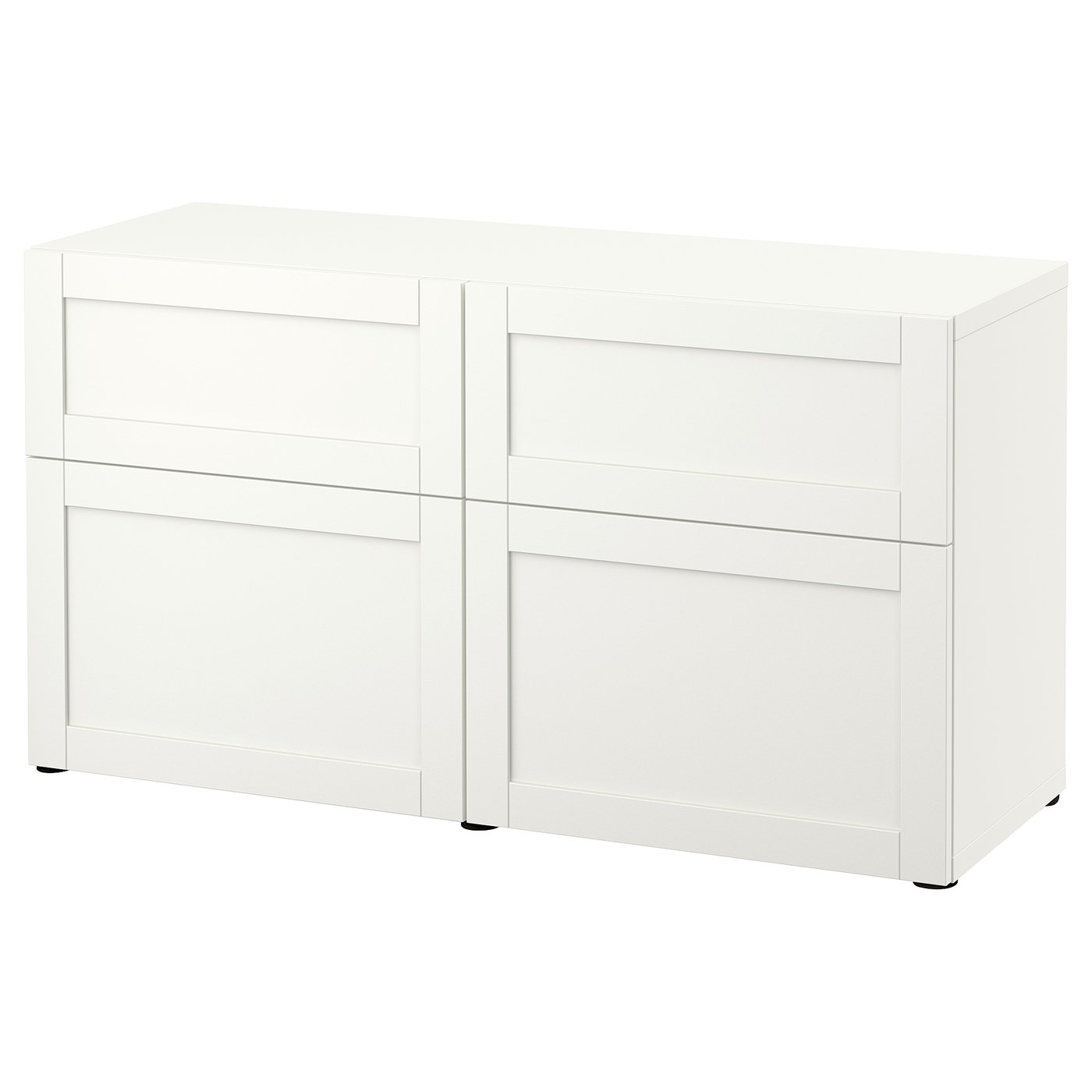 Besta Storage Combination W Doors Drawers White Hanviken White