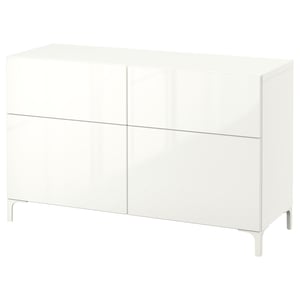 Besta Storage Combination W Doors Drawers White Selsviken High
