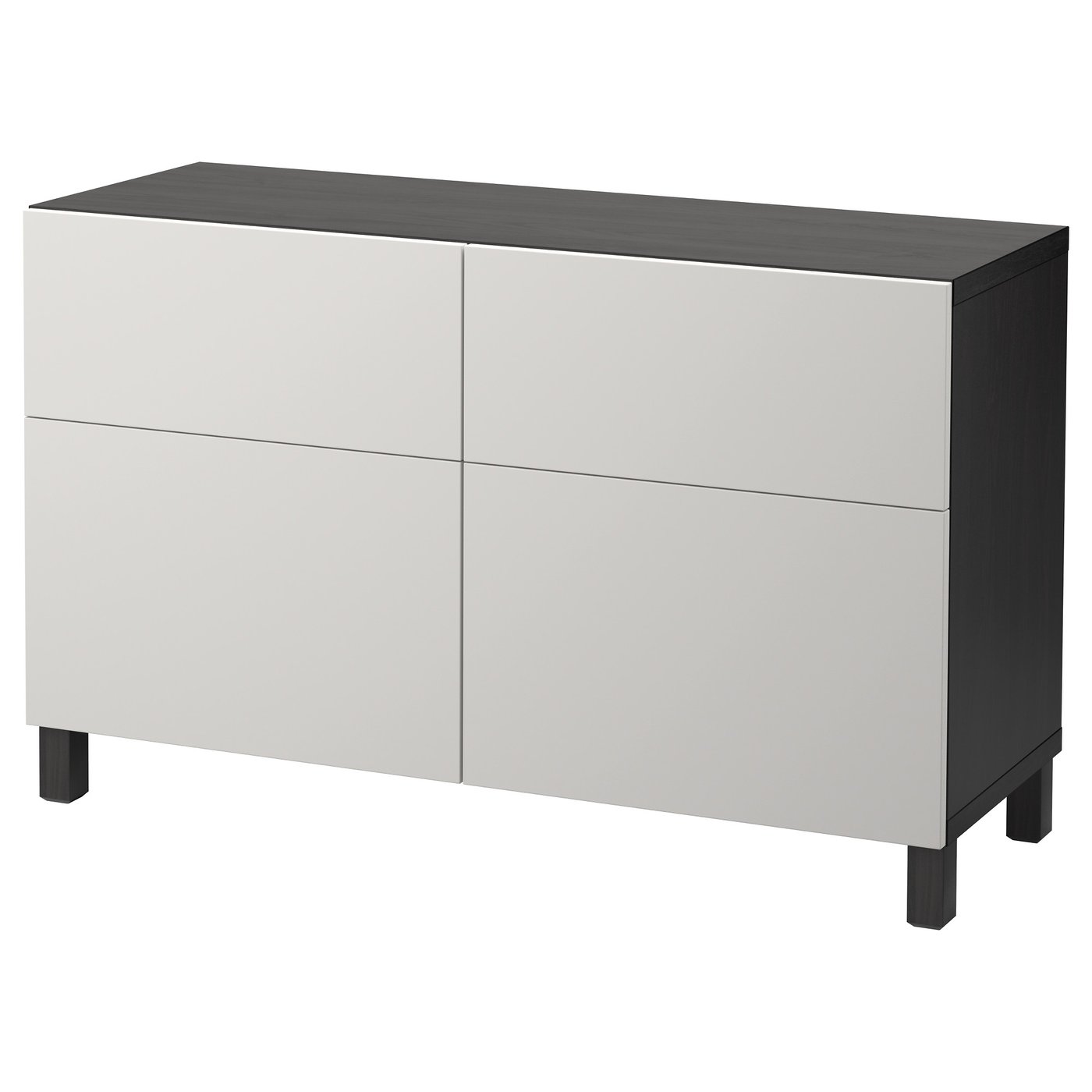 Besta Storage Combination W Doors Drawers Black Brown Lappviken