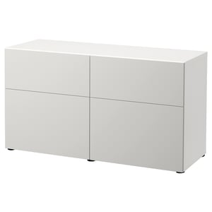 Besta Storage Combination W Doors Drawers White Lappviken Light