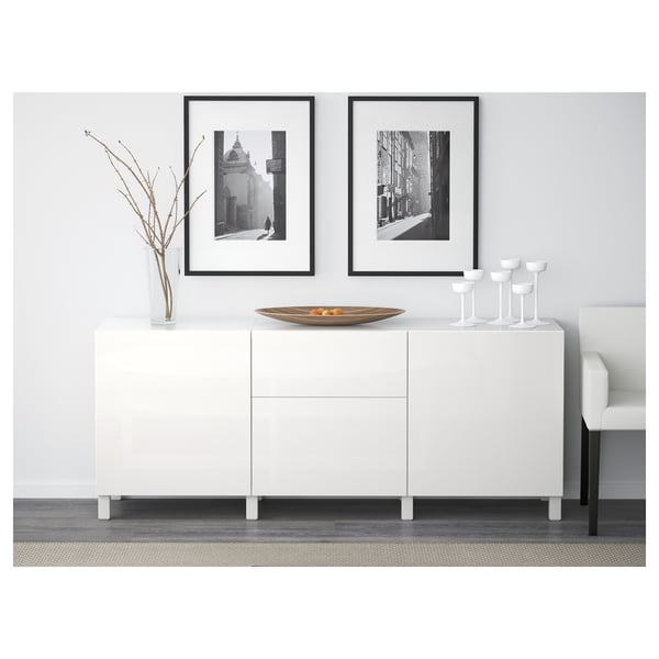 Besta Storage Combination With Drawers White Selsviken High