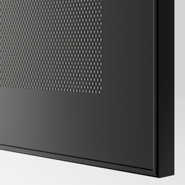 BESTÅ TV bench with drawers, black-brown Mörtviken/Lappviken/Stubbarp black, 180x42x74 cm