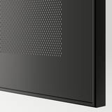 BESTÅ TV bench with drawers, black-brown Mörtviken/Lappviken/Stubbarp black, 180x42x74 cm