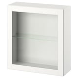 BESTÅ Wall-mounted cabinet combination, white/Ostvik white, 60x22x64 cm