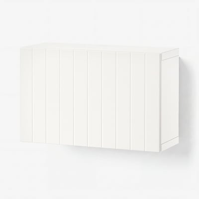 BESTÅ Wall-mounted cabinet combination, white/Sutterviken white, 60x22x38 cm