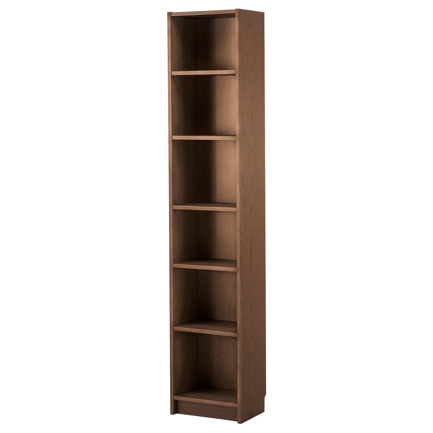 BILLY Bookcase, brown ash veneer, 40x28x202 cm IKEA