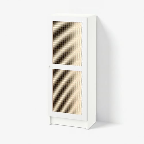 BILLY / HÖGADAL Bookcase with door, white, 40x30x106 cm
