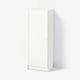 BILLY / OXBERG Bookcase with door, white, 40x30x106 cm