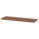 Option: BILLY Shelf, brown walnut effect, 76x26 cm